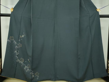 平和屋着物●訪問着　刺繍　舞桜　金彩　正絹　逸品　DABE5438ps