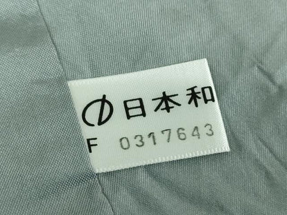 平和屋着物●本場縞大島紬　ろうけつ染め　舞花文　正絹　逸品　DABE5440ps