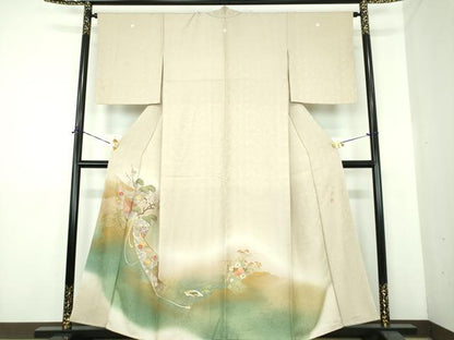 平和屋着物●中国三大刺繍　相良刺繍　色留袖　作家物　松竹梅　暈し染め　金銀彩　正絹　逸品　DABE5441ps