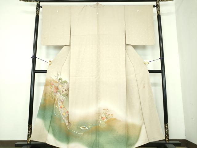 平和屋着物●中国三大刺繍　相良刺繍　色留袖　作家物　松竹梅　暈し染め　金銀彩　正絹　逸品　DABE5441ps