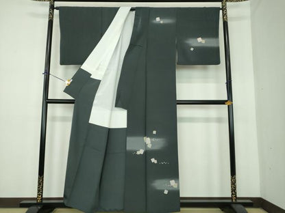 平和屋着物●創業460年・千總　訪問着　刺繍　破れ色紙　暈し染め　金彩　正絹　逸品　DABE5443ps