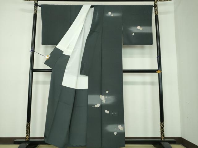 平和屋着物●創業460年・千總　訪問着　刺繍　破れ色紙　暈し染め　金彩　正絹　逸品　DABE5443ps