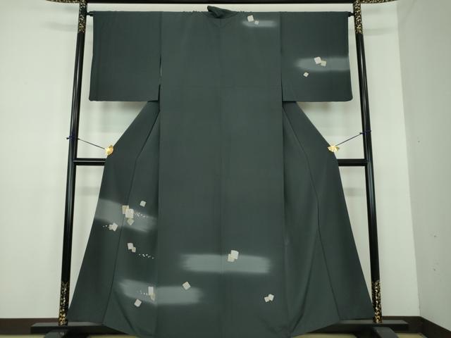 平和屋着物●創業460年・千總　訪問着　刺繍　破れ色紙　暈し染め　金彩　正絹　逸品　DABE5443ps