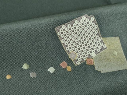 平和屋着物●創業460年・千總　訪問着　刺繍　破れ色紙　暈し染め　金彩　正絹　逸品　DABE5443ps
