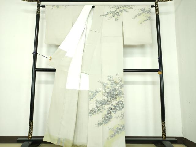 平和屋着物●訪問着　楓文　暈し染め　金彩　正絹　逸品　DABE5444ps
