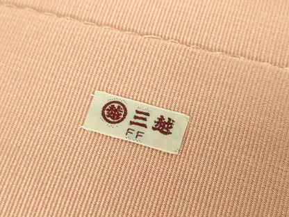 平和屋着物●爪掻き本綴れ　八寸名古屋帯　総刺繍　花唐草文　金糸　三越扱い　正絹　逸品　DABE5456ps