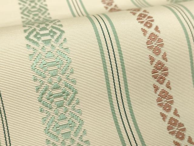 平和屋着物●本場筑前博多織　八寸名古屋帯　献上　正絹　逸品　DABE5458ps