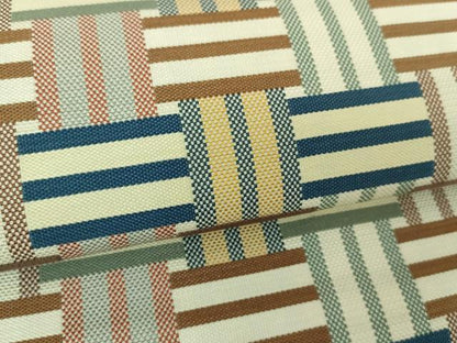 平和屋着物●本場筑前博多織　八寸名古屋帯　格子　正絹　逸品　DABE5465ps