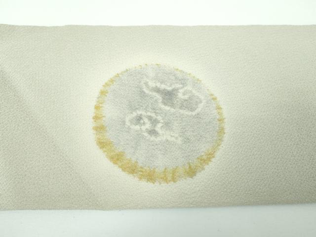 平和屋着物●染色作家　小倉淳史　九寸名古屋帯　絞り　兎　蟹　鬼しぼ縮緬　三越扱い　正絹　逸品　DABE5468ps