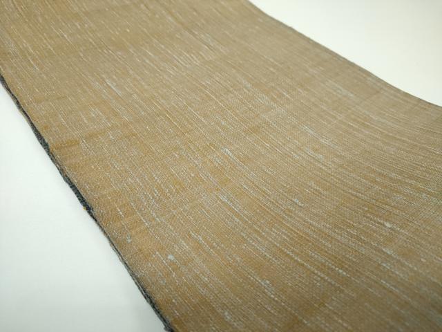 平和屋着物▽全通柄袋帯　スリーシーズン　春夏秋　紬地　櫛織り　間道　正絹　逸品　DABE5473ps