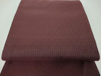 平和屋着物▽両面　全通柄袋帯　スリーシーズン　春夏秋　玄白　銀糸　正絹　逸品　DABE5491ps
