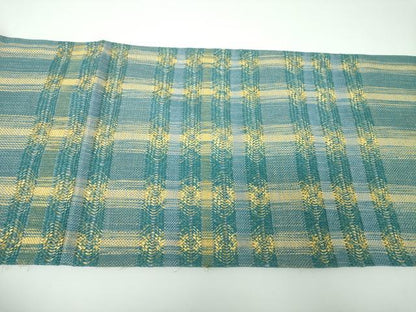 平和屋着物●太鼓柄袋帯　組織　横段文　金糸　正絹　逸品　DABE5497ps