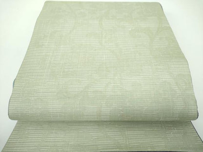平和屋着物▽両面　全通柄袋帯　スリーシーズン　春夏秋　紬地　名物裂　笹蔓緞子　金糸　正絹　逸品　DABE5502ps