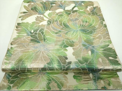 平和屋着物●西陣　川島織物　六通柄　本袋帯　乱菊　金銀糸　正絹　逸品　DABE5531ps