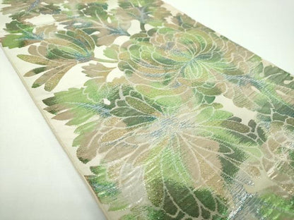平和屋着物●西陣　川島織物　六通柄　本袋帯　乱菊　金銀糸　正絹　逸品　DABE5531ps