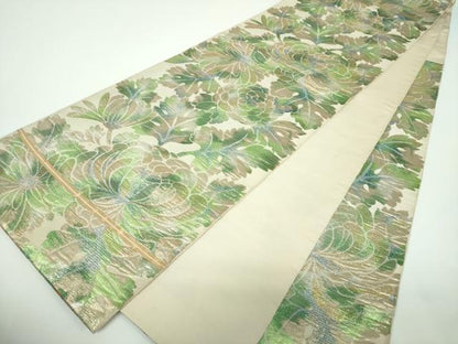 平和屋着物●西陣　川島織物　六通柄　本袋帯　乱菊　金銀糸　正絹　逸品　DABE5531ps