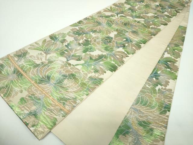 平和屋着物●西陣　川島織物　六通柄　本袋帯　乱菊　金銀糸　正絹　逸品　DABE5531ps