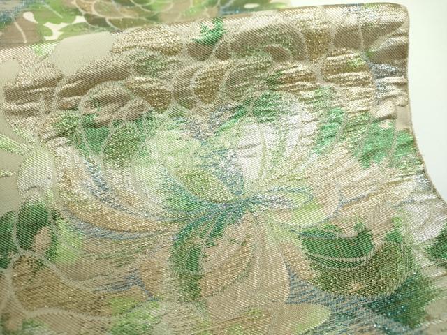 平和屋着物●西陣　川島織物　六通柄　本袋帯　乱菊　金銀糸　正絹　逸品　DABE5531ps