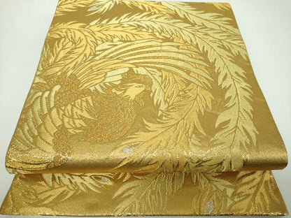平和屋着物●西陣　川島織物　六通柄　本袋帯　鳳凰　金銀糸　正絹　逸品　DABE5532ps