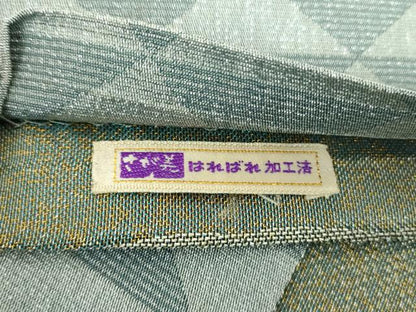 平和屋着物●六通柄袋帯　月兎　蓑亀　金銀糸　さが美扱い　正絹　逸品　DABE5543ps