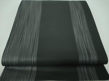 平和屋着物●両面　全通柄袋帯　渦巻　間道　銀通し地　正絹　逸品　DABE5553ps