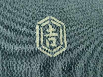 平和屋着物●和染紅型　栗山紅型　栗山吉三郎　九寸名古屋帯　菱文　鬼しぼ縮緬　正絹　逸品　未使用　DABE5570ps