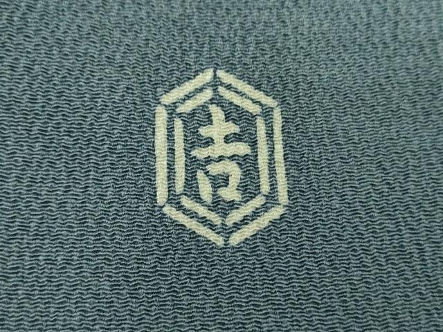 平和屋着物●和染紅型　栗山紅型　栗山吉三郎　九寸名古屋帯　菱文　鬼しぼ縮緬　正絹　逸品　未使用　DABE5570ps