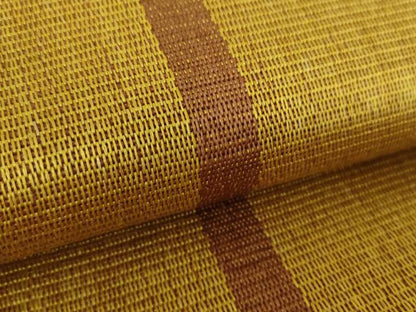 平和屋着物●本場黄八丈　八寸名古屋帯　間道　正絹　逸品　DABE5589ps