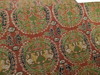 平和屋着物●龍村美術織物　九寸開き名古屋帯　円文白虎朱雀錦　正絹　逸品　DABE5593ps