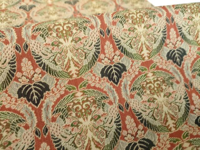 平和屋着物●龍村美術織物　九寸開き名古屋帯　壬生寺裂　正絹　逸品　DABE5594ps