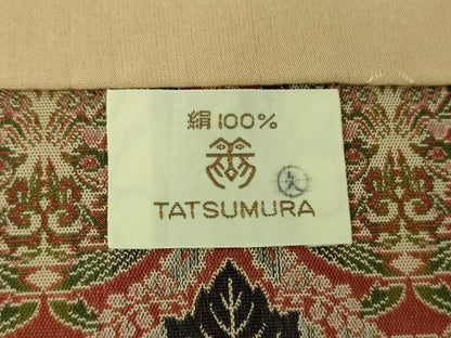 平和屋着物●龍村美術織物　九寸開き名古屋帯　壬生寺裂　正絹　逸品　DABE5594ps
