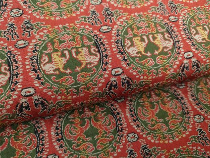 平和屋着物●龍村美術織物　九寸開き名古屋帯　円文白虎朱雀錦　正絹　逸品　DABE5596ps