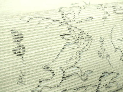 平和屋着物●西陣　九寸名古屋帯　京都・西陣絵引箔織　美濃手漉和紙　鳥獣戯画　証紙付き　正絹　逸品　未使用　DABE5607ps