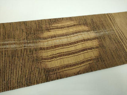 平和屋着物●九寸名古屋帯　丸文　金銀彩　正絹　逸品　DABE5610ps