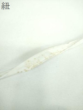 平和屋着物●つけ帯　型染　扇面花文　鬼しぼ縮緬　正絹　逸品　DABE5615ps