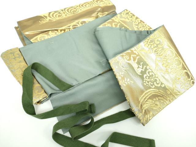 平和屋着物●西陣　川島織物　つけ帯　鳥獣花文　金銀糸　正絹　逸品　DABE5619ps