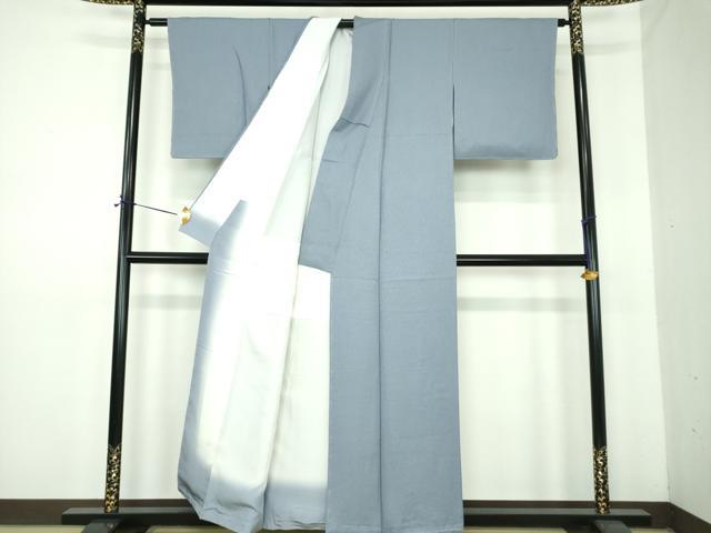 平和屋着物●上質な色無地　紋意匠　紅碧色　正絹　逸品　未使用　DABE5638ps