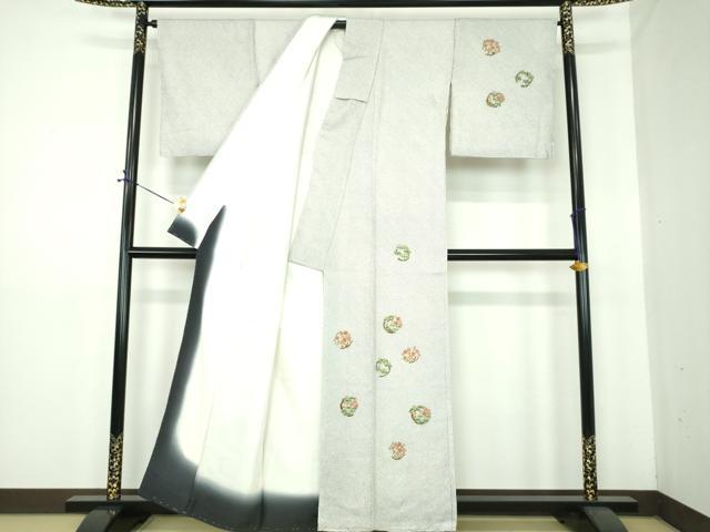 平和屋着物●訪問着　総絞り　松竹梅　金彩　正絹　逸品　DABE5641ps