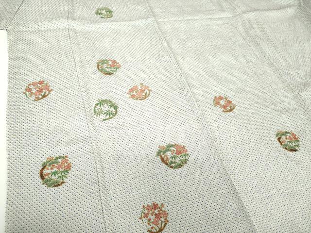 平和屋着物●訪問着　総絞り　松竹梅　金彩　正絹　逸品　DABE5641ps