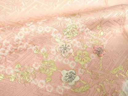 平和屋着物●創業460年・千總　訪問着　刺繍　絞り　吉祥花菱文　金彩　高島屋扱い　正絹　逸品　DABE5642ps