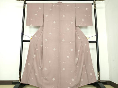 平和屋着物●上質な小紋　舞桜　源氏香　正絹　逸品　DABE5644ps