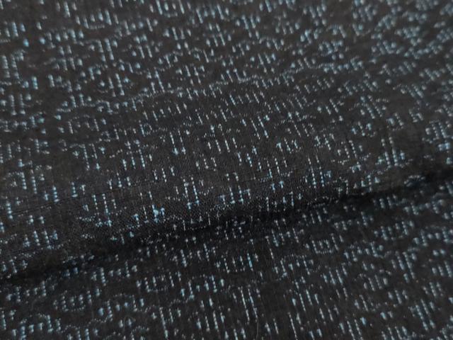 平和屋着物●結城紬　亀甲柄　三越扱い　正絹　逸品　DABE5651ps