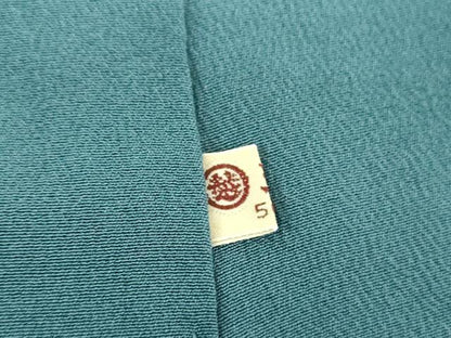 平和屋着物●結城紬　亀甲柄　三越扱い　正絹　逸品　DABE5651ps