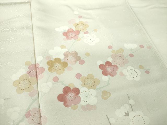 平和屋着物●訪問着　刺繍　枝梅　金彩　正絹　逸品　DABE5653ps