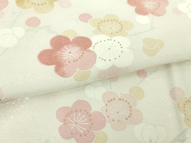 平和屋着物●訪問着　刺繍　枝梅　金彩　正絹　逸品　DABE5653ps
