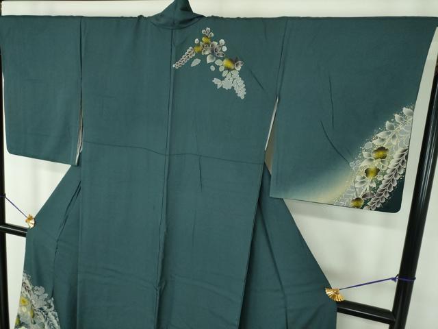 平和屋着物●訪問着　辻が花　暈し染め　金彩　正絹　逸品　DABE5656ps