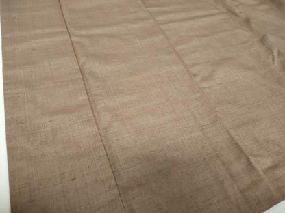 平和屋着物●結城紬　色無地　鳩羽鼠色　正絹　逸品　DABE5659ps