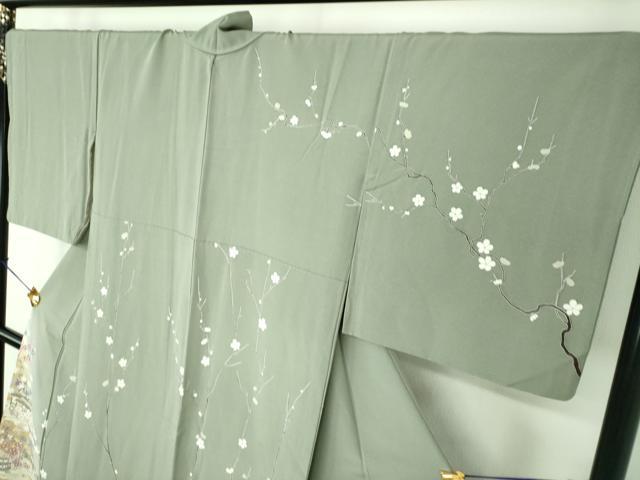 平和屋着物●訪問着　作家物　枝花風景　暈し染め　正絹　逸品　DABE5662ps