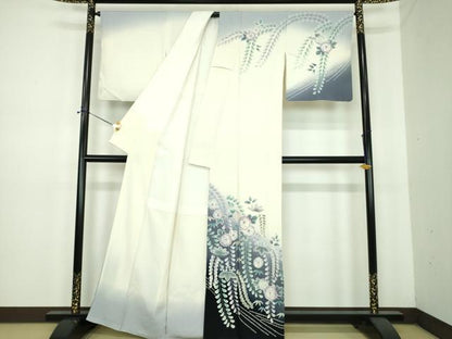 平和屋着物●訪問着　作家物　絞り　辻が花　暈し染め　正絹　逸品　DABE5666ps