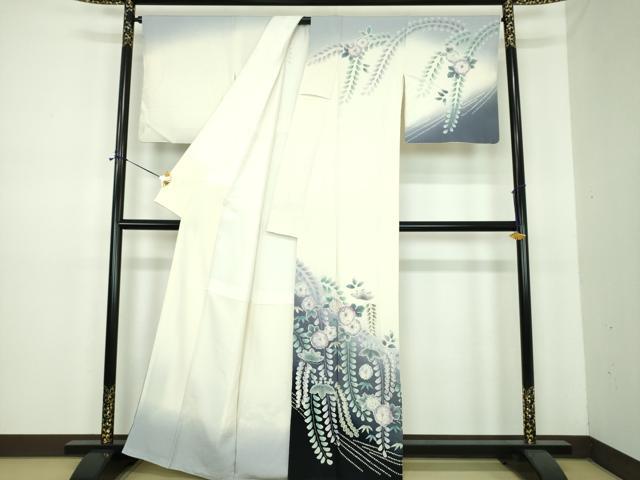 平和屋着物●訪問着　作家物　絞り　辻が花　暈し染め　正絹　逸品　DABE5666ps